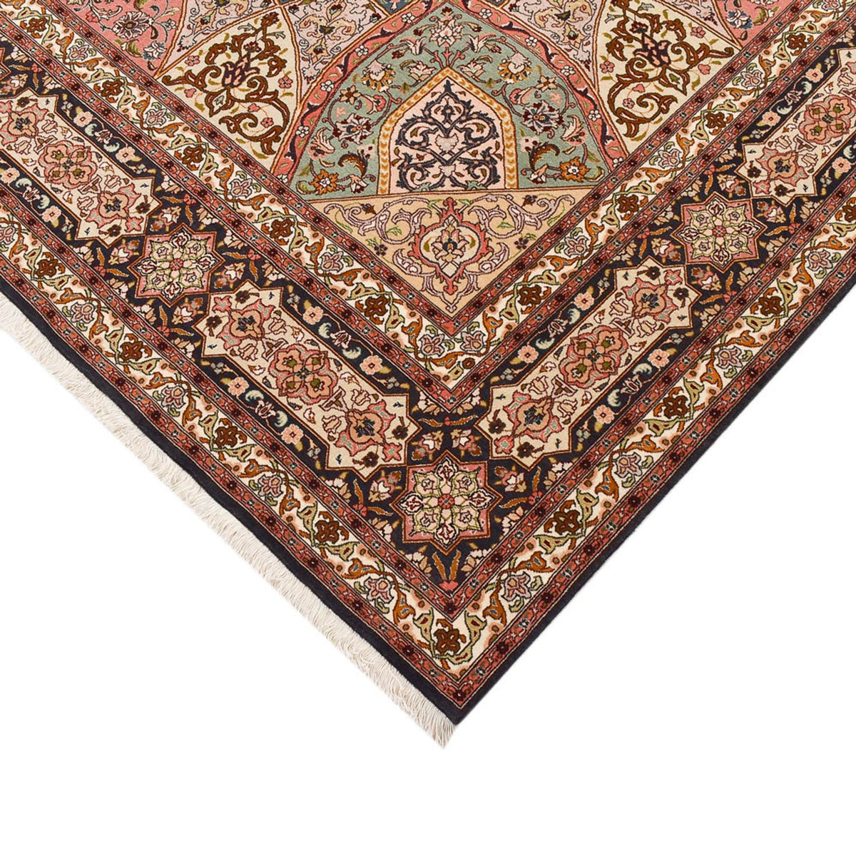 Perzisch tapijt - Tabriz - Royal - 263 x 252 cm - donker beige