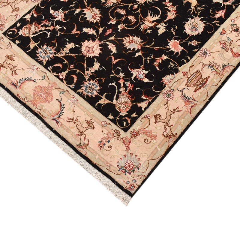 Loper Perzisch tapijt - Tabriz - Royal - 204 x 100 cm - donkerblauw