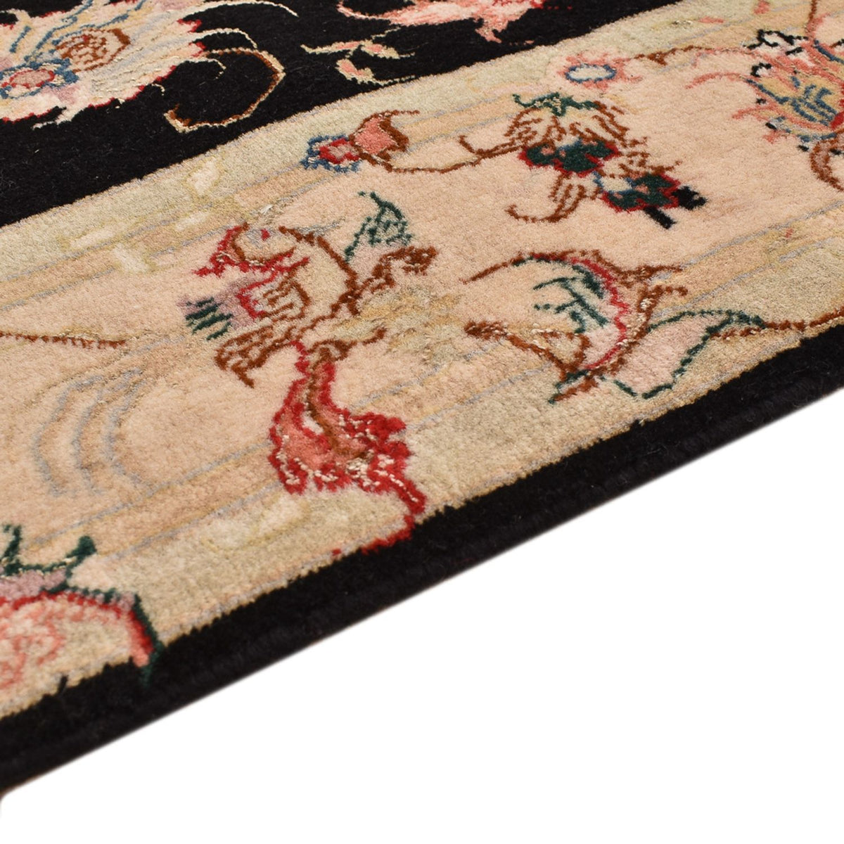 Loper Perzisch tapijt - Tabriz - Royal - 204 x 100 cm - donkerblauw