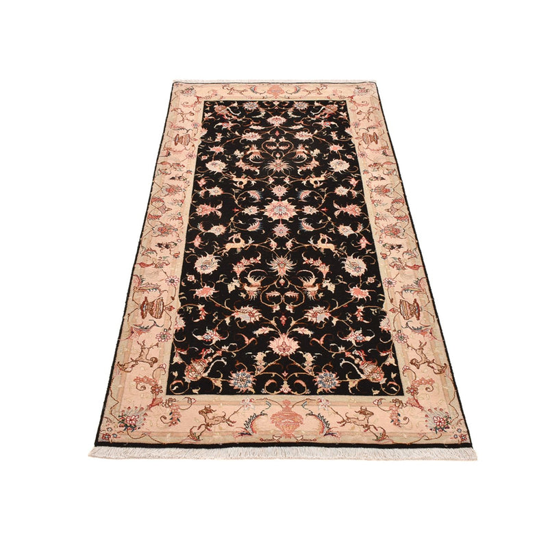 Loper Perzisch tapijt - Tabriz - Royal - 204 x 100 cm - donkerblauw