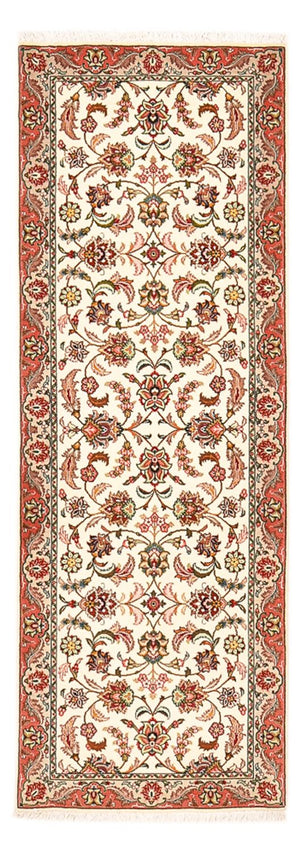 Loper Perzisch tapijt - Tabriz - Royal - 202 x 69 cm - crème