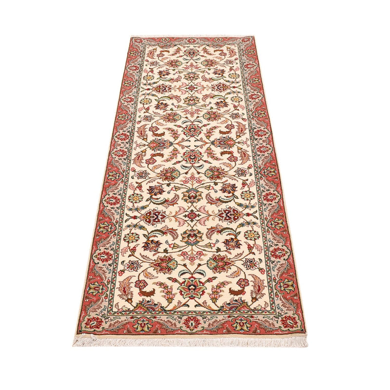 Loper Perzisch tapijt - Tabriz - Royal - 202 x 69 cm - crème