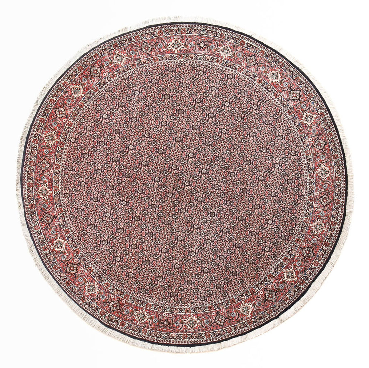 Perzisch tapijt - Bijar rond  - 255 x 255 cm - roest