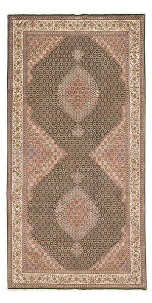 Loper Perzisch tapijt - Tabriz - Premium - 404 x 203 cm - zand