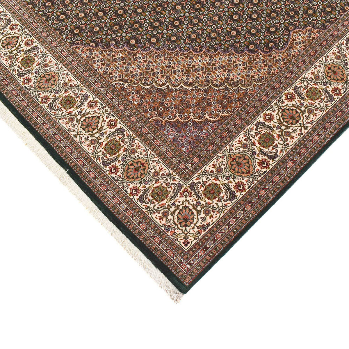 Loper Perzisch tapijt - Tabriz - Premium - 404 x 203 cm - zand
