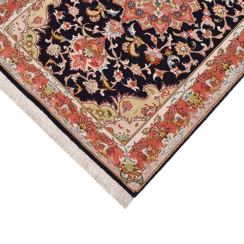 Loper Perzisch tapijt - Tabriz - Premium - 308 x 74 cm - donkerblauw