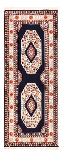 Loper Perzisch tapijt - Tabriz - Premium - 186 x 72 cm - donkerblauw