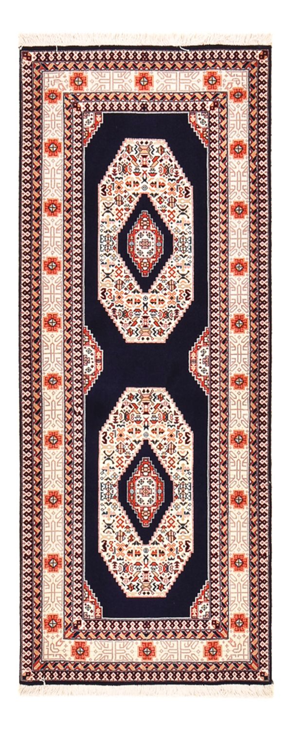 Loper Perzisch tapijt - Tabriz - Premium - 186 x 72 cm - donkerblauw
