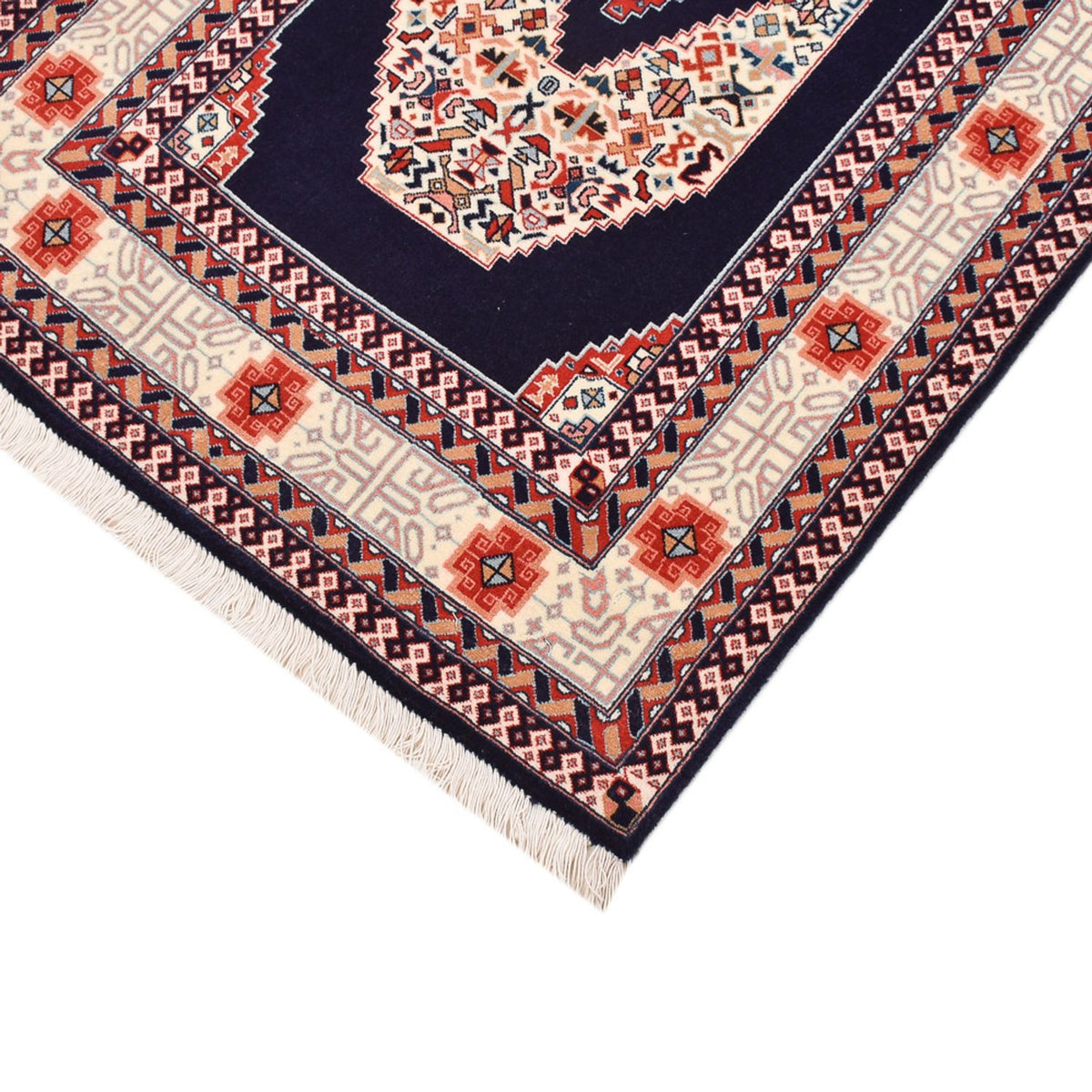 Loper Perzisch tapijt - Tabriz - Premium - 186 x 72 cm - donkerblauw