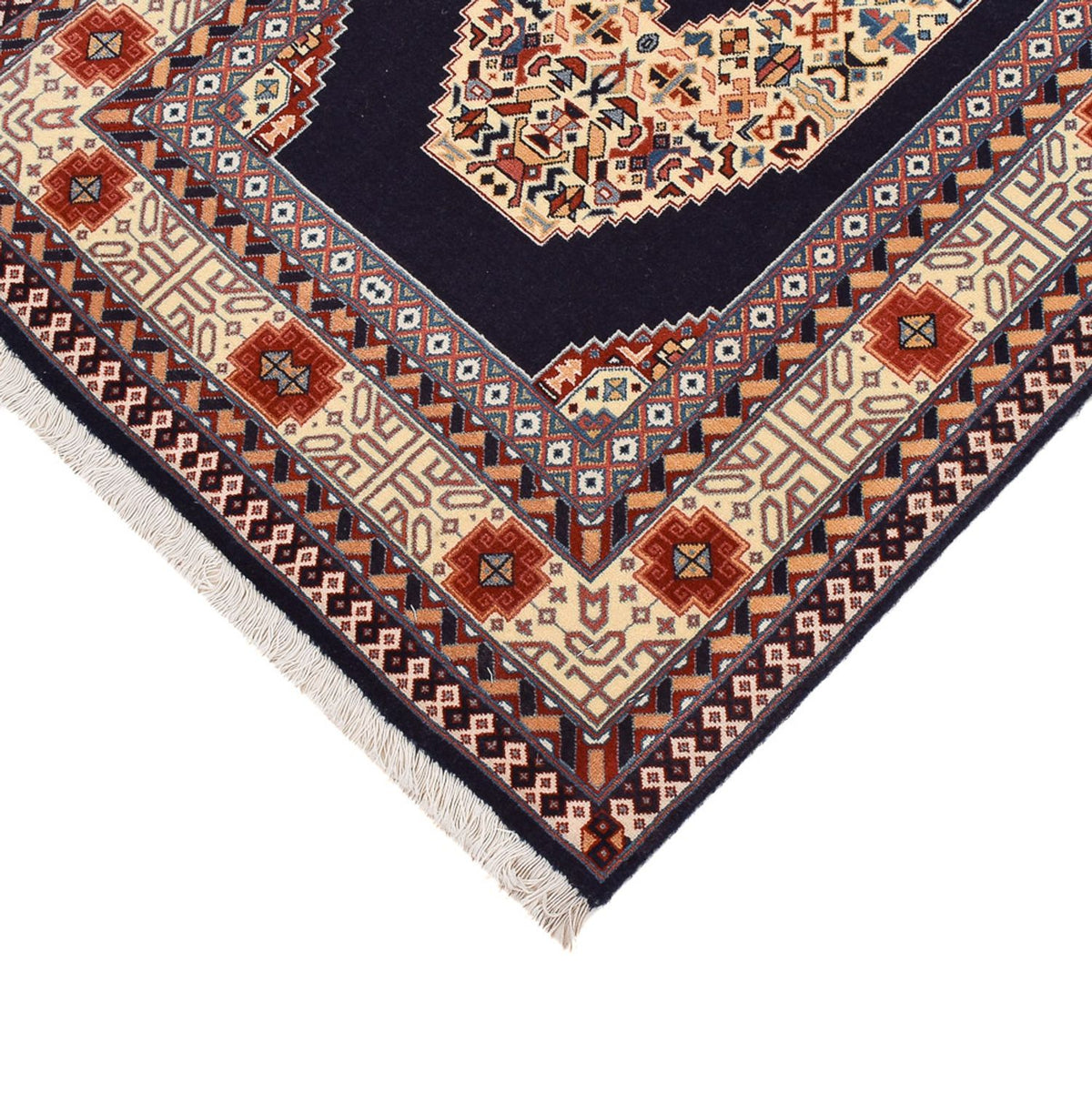 Loper Perzisch tapijt - Tabriz - Premium - 300 x 73 cm - donkerblauw