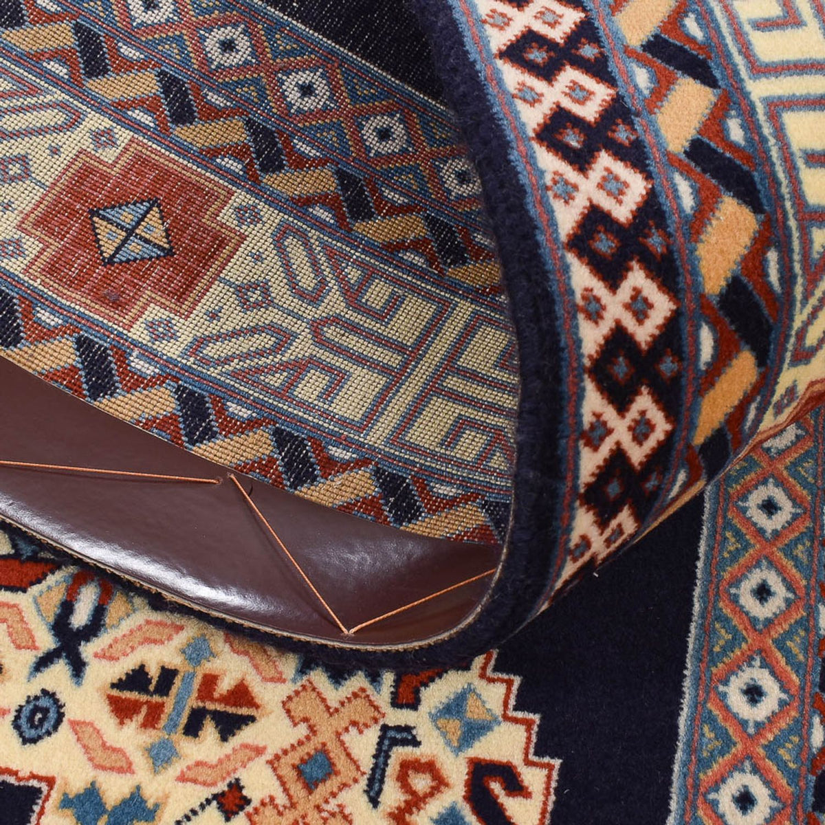 Loper Perzisch tapijt - Tabriz - Premium - 300 x 73 cm - donkerblauw