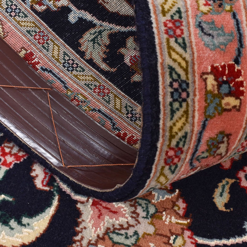 Loper Perzisch tapijt - Tabriz - Premium - 300 x 66 cm - donkerblauw