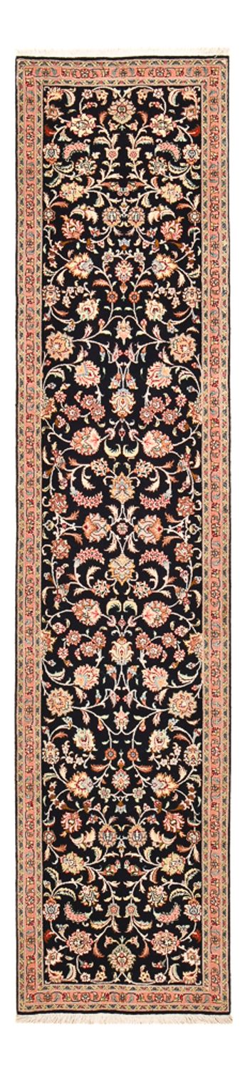 Loper Perzisch tapijt - Tabriz - Premium - 300 x 67 cm - donkerblauw