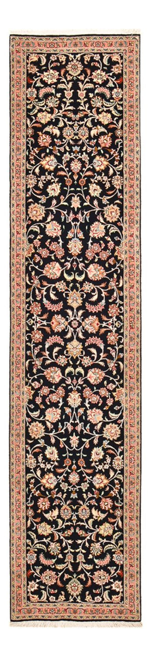 Loper Perzisch tapijt - Tabriz - Premium - 300 x 67 cm - donkerblauw