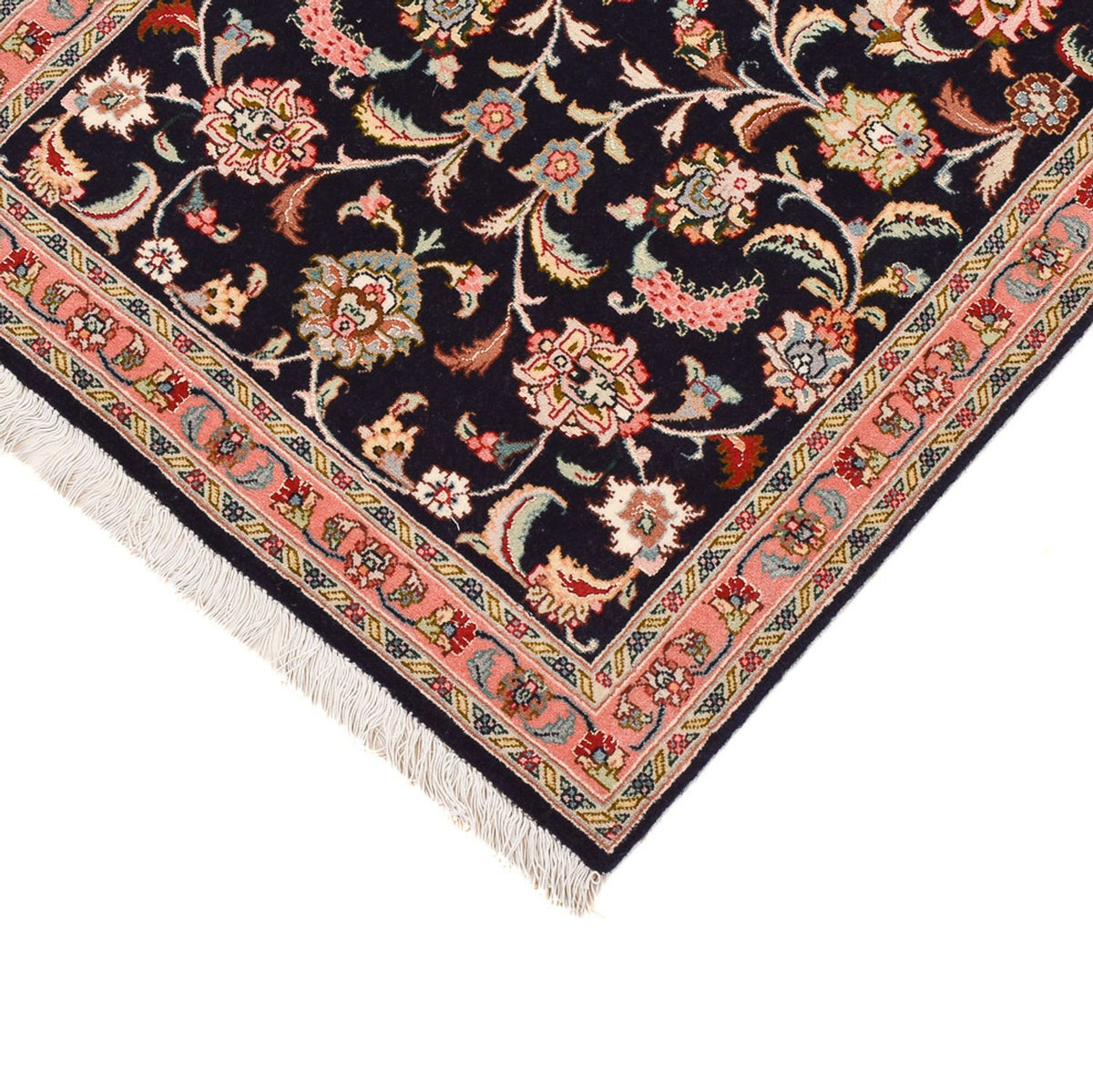 Loper Perzisch tapijt - Tabriz - Premium - 300 x 67 cm - donkerblauw
