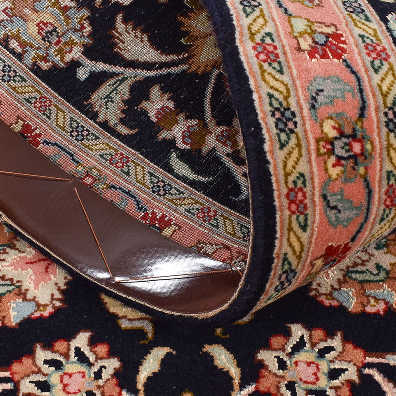 Loper Perzisch tapijt - Tabriz - Premium - 300 x 67 cm - donkerblauw