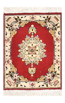 Perzisch tapijt - Tabriz - Premium - 40 x 30 cm - rood