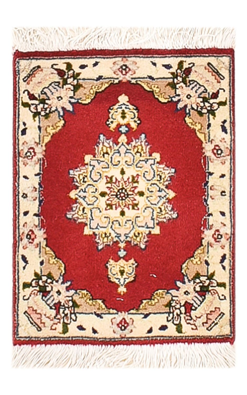 Perzisch tapijt - Tabriz - Premium - 40 x 30 cm - rood