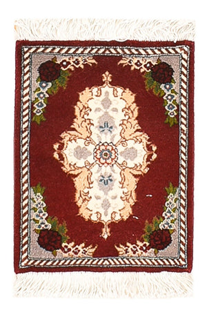 Perzisch tapijt - Tabriz - Premium - 40 x 30 cm - donkerrood