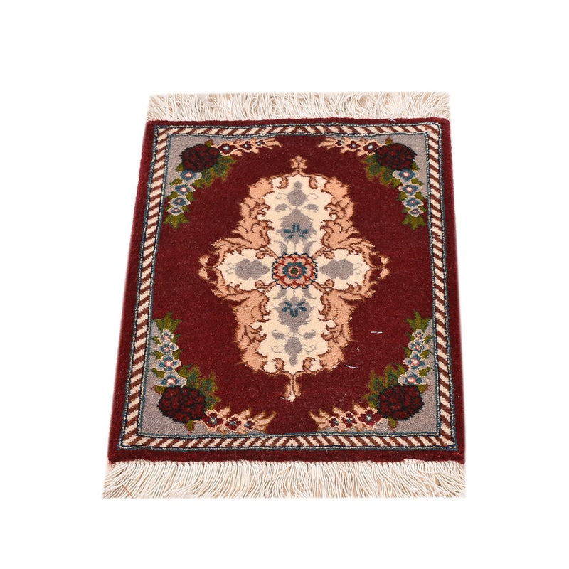 Perzisch tapijt - Tabriz - Premium - 40 x 30 cm - donkerrood