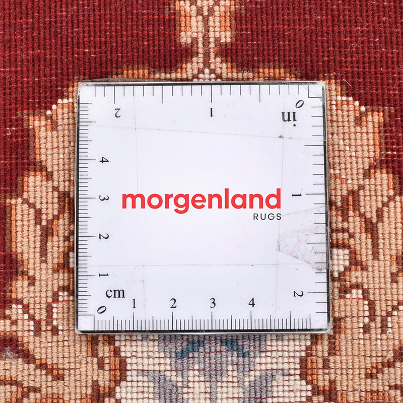 Perzisch tapijt - Tabriz - Premium - 40 x 30 cm - donkerrood