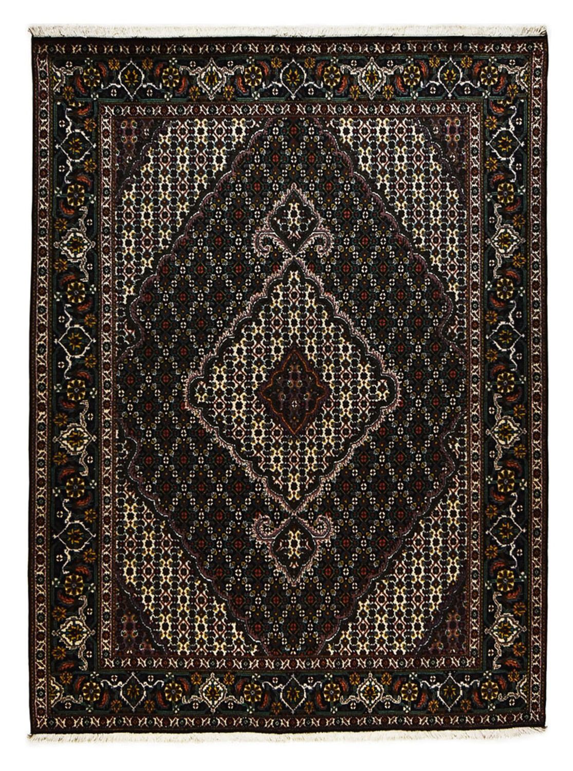 Perzisch tapijt - Tabriz - Royal - 208 x 150 cm - donkerbruin