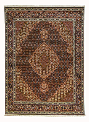 Perzisch tapijt - Tabriz - Royal - 202 x 152 cm - bruin