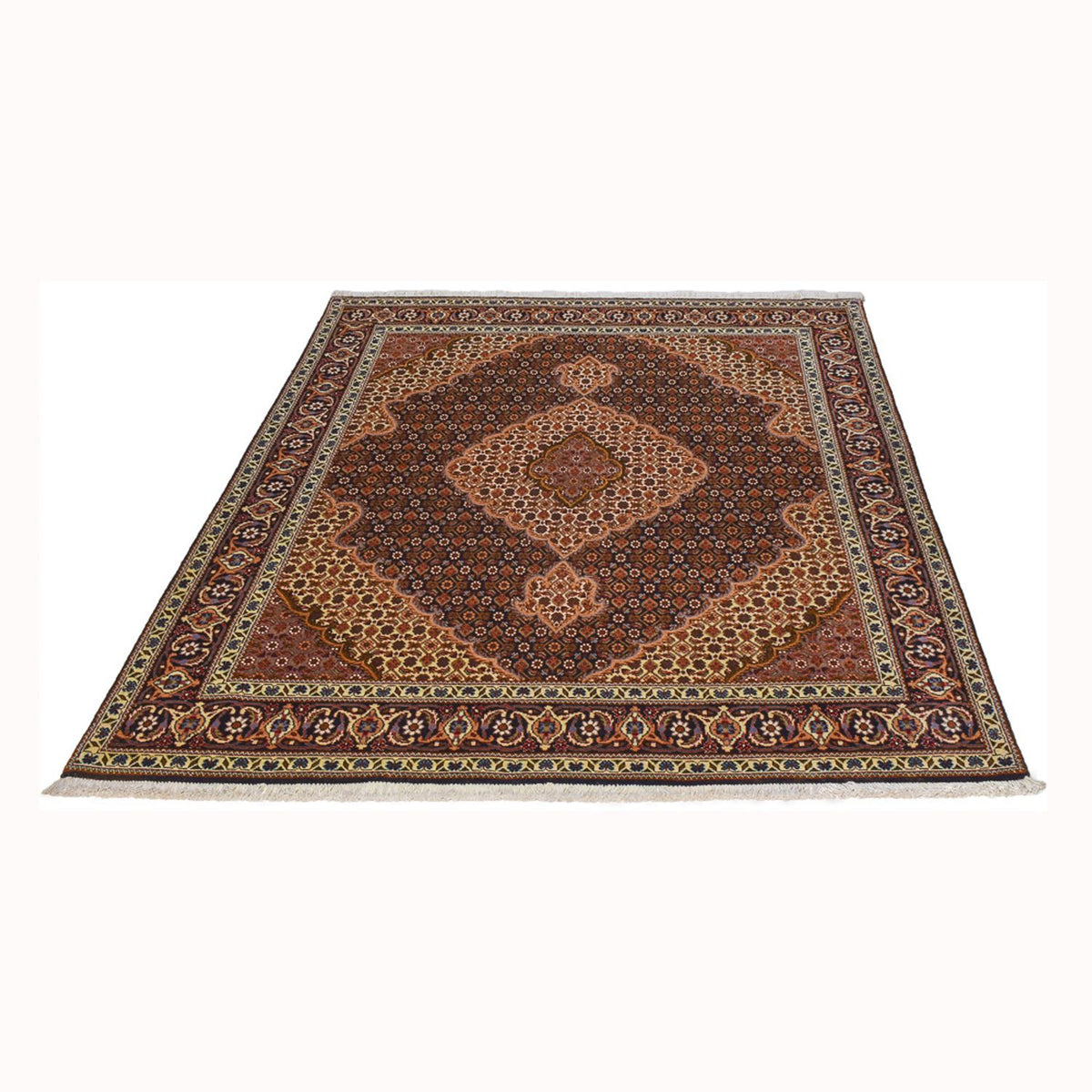 Perzisch tapijt - Tabriz - Royal - 202 x 152 cm - bruin