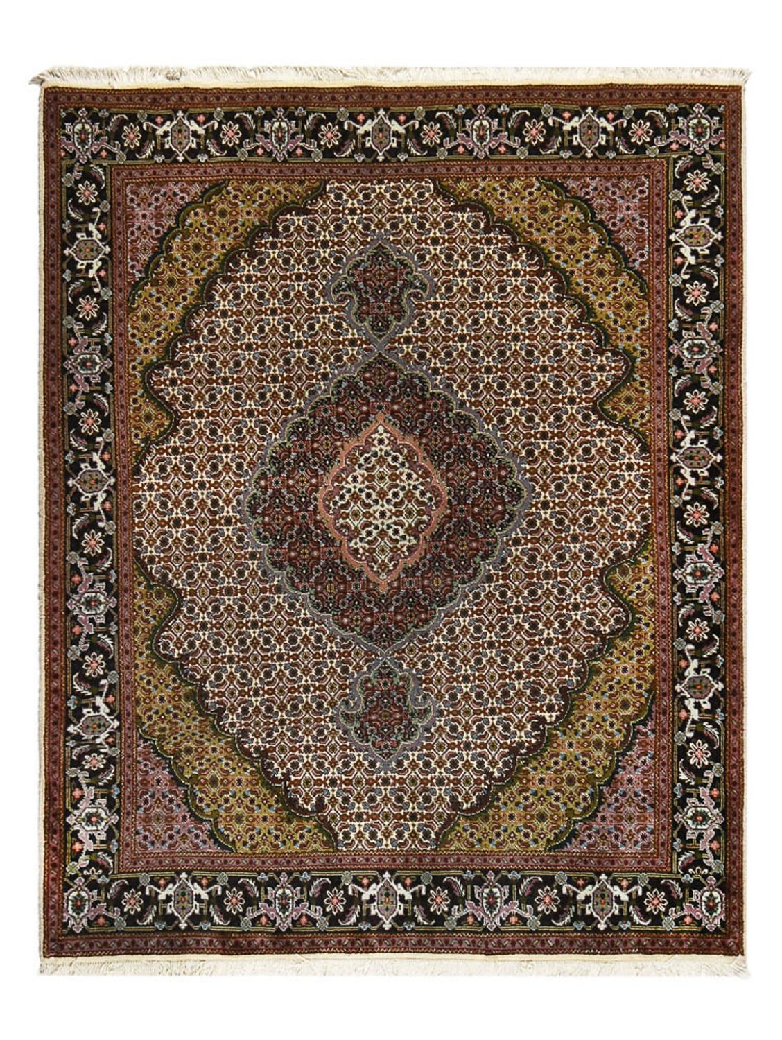 Perzisch tapijt - Tabriz - Royal - 196 x 155 cm - veelkleurig