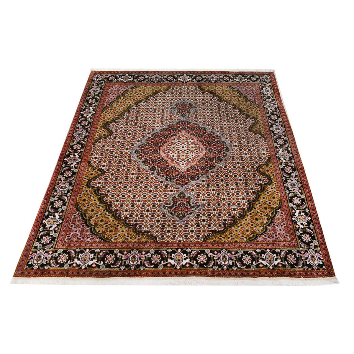 Perzisch tapijt - Tabriz - Royal - 196 x 155 cm - veelkleurig