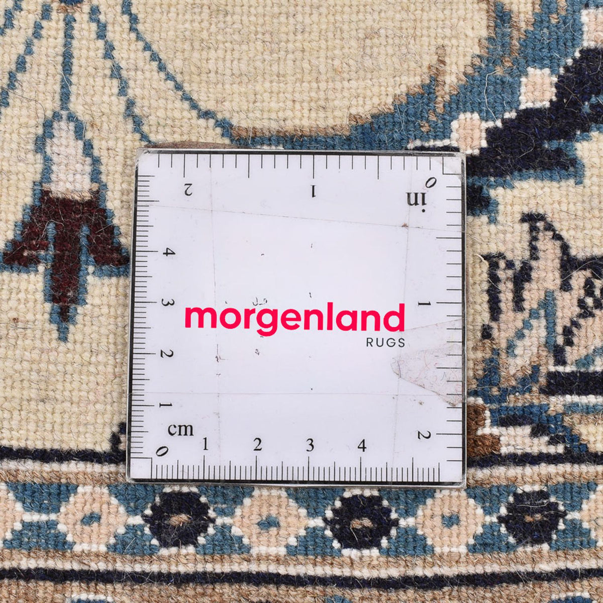 Loper Perzisch tapijt - Nain - Koninklijk - 196 x 61 cm - crème