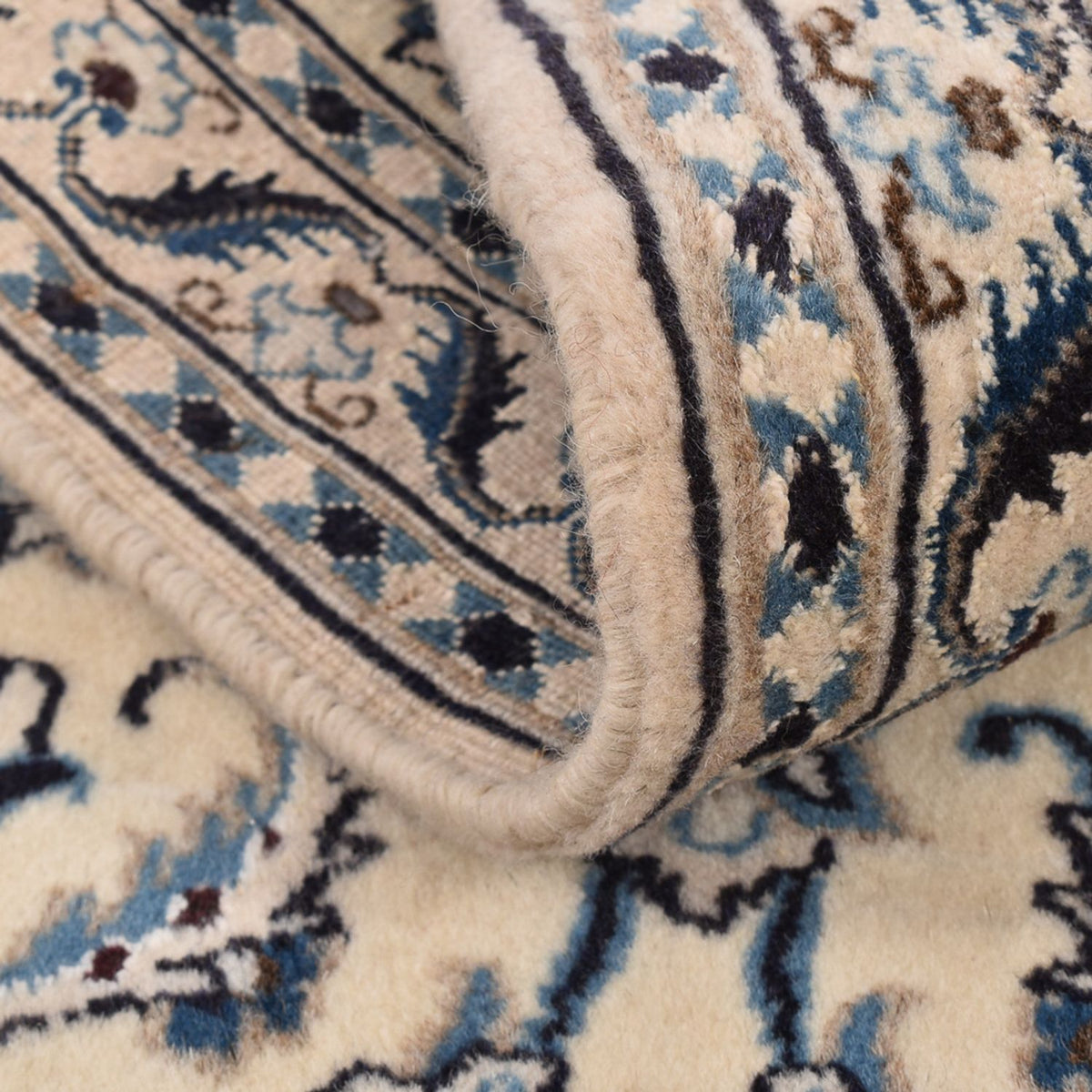 Loper Perzisch tapijt - Nain - Koninklijk - 192 x 61 cm - crème