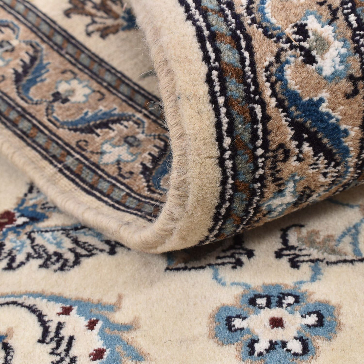 Loper Perzisch tapijt - Nain - Koninklijk - 185 x 61 cm - crème