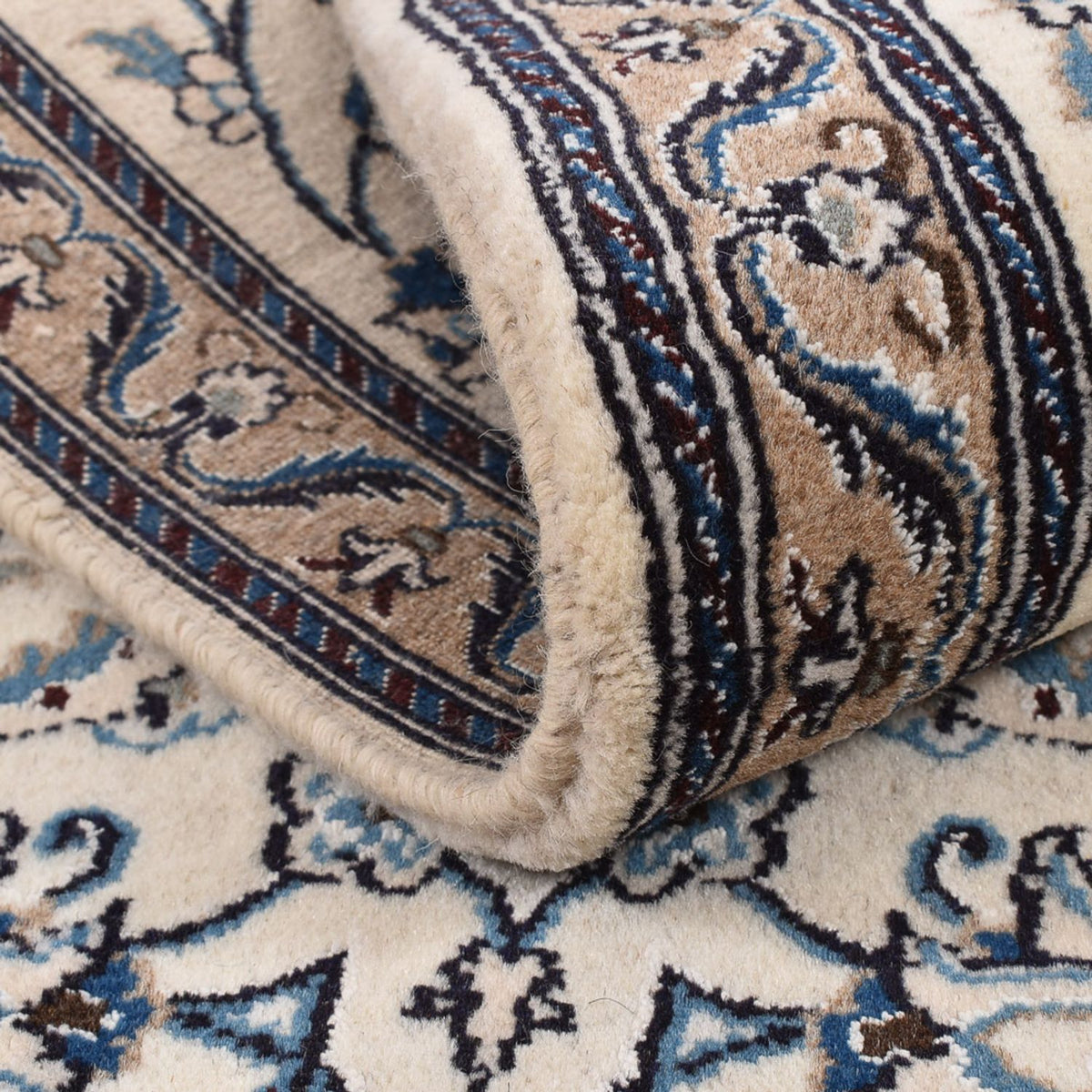 Loper Perzisch tapijt - Nain - Koninklijk - 190 x 60 cm - crème