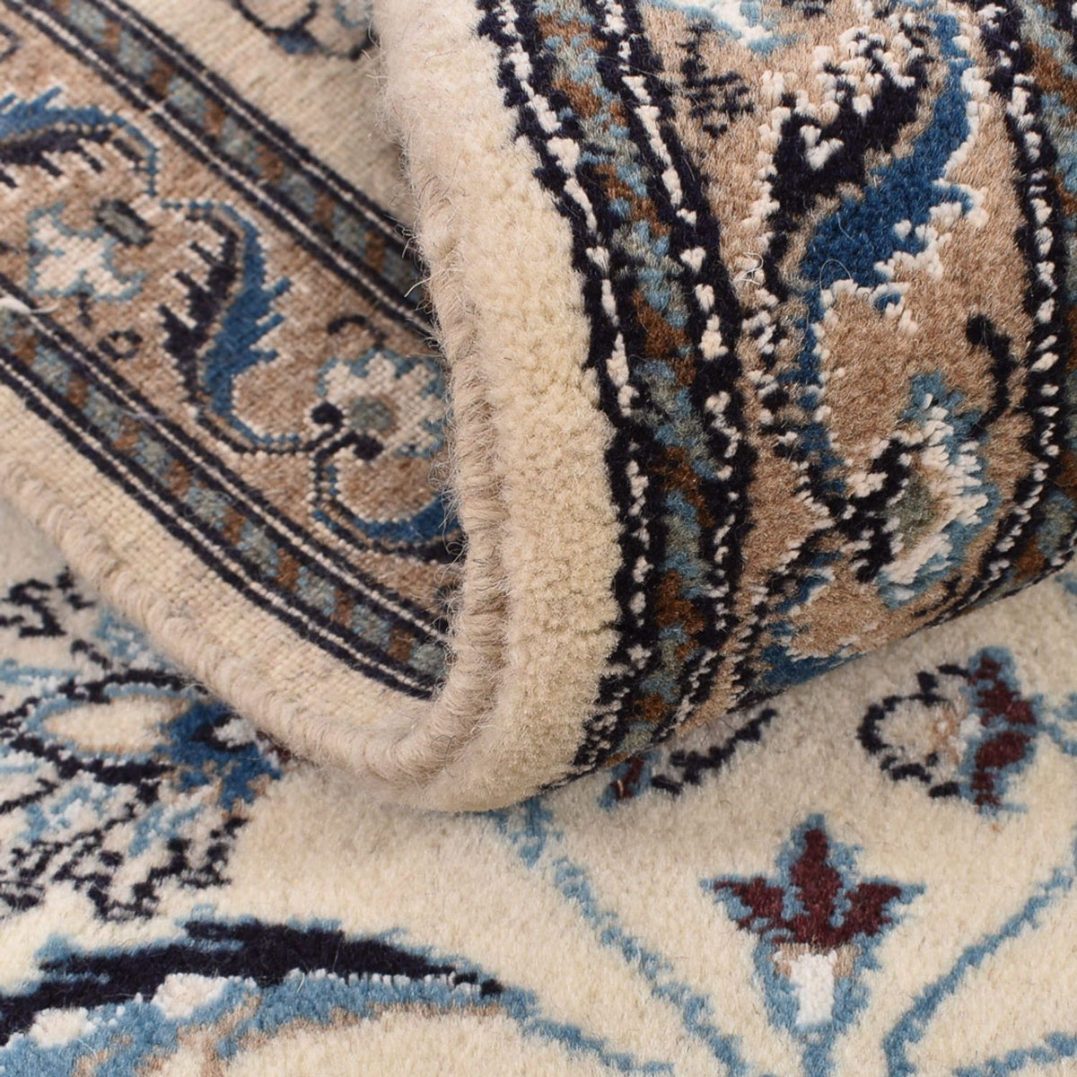 Loper Perzisch tapijt - Nain - Koninklijk - 188 x 60 cm - crème