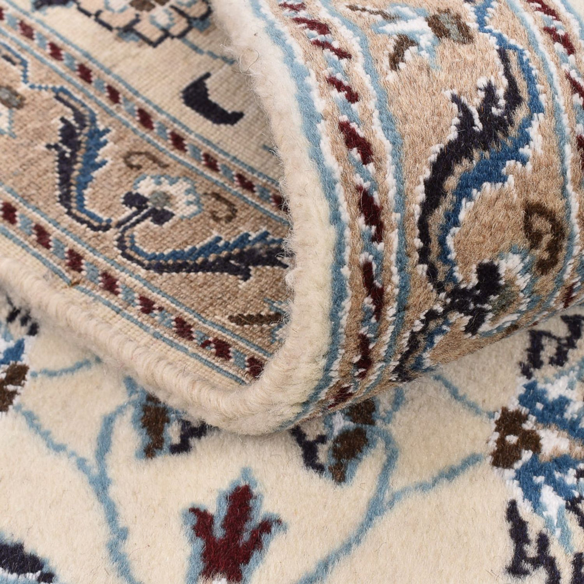 Loper Perzisch tapijt - Nain - Koninklijk - 198 x 59 cm - crème