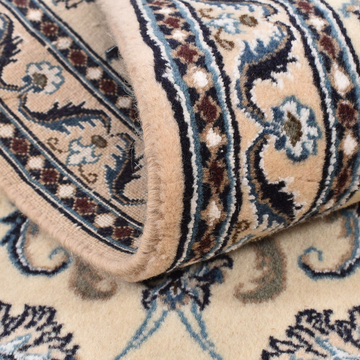 Loper Perzisch tapijt - Nain - Koninklijk - 195 x 57 cm - crème