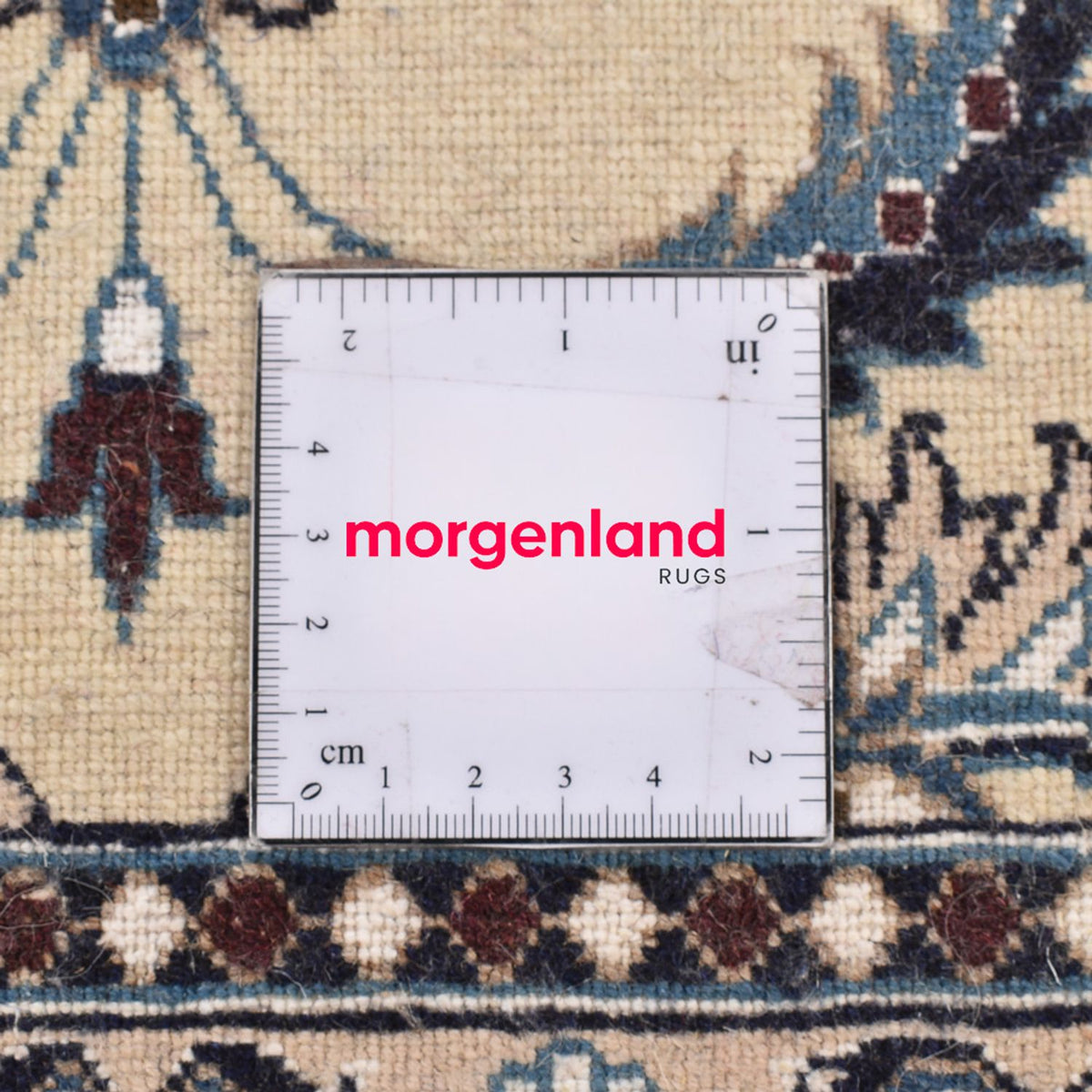 Loper Perzisch tapijt - Nain - Koninklijk - 195 x 57 cm - crème