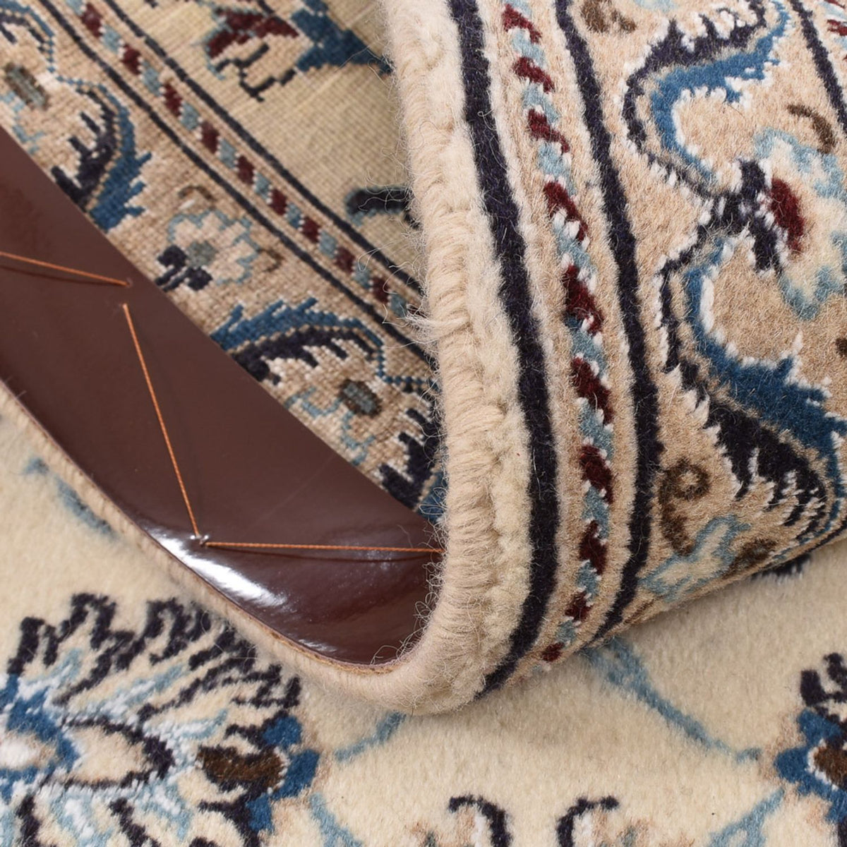 Loper Perzisch tapijt - Nain - Koninklijk - 193 x 62 cm - crème