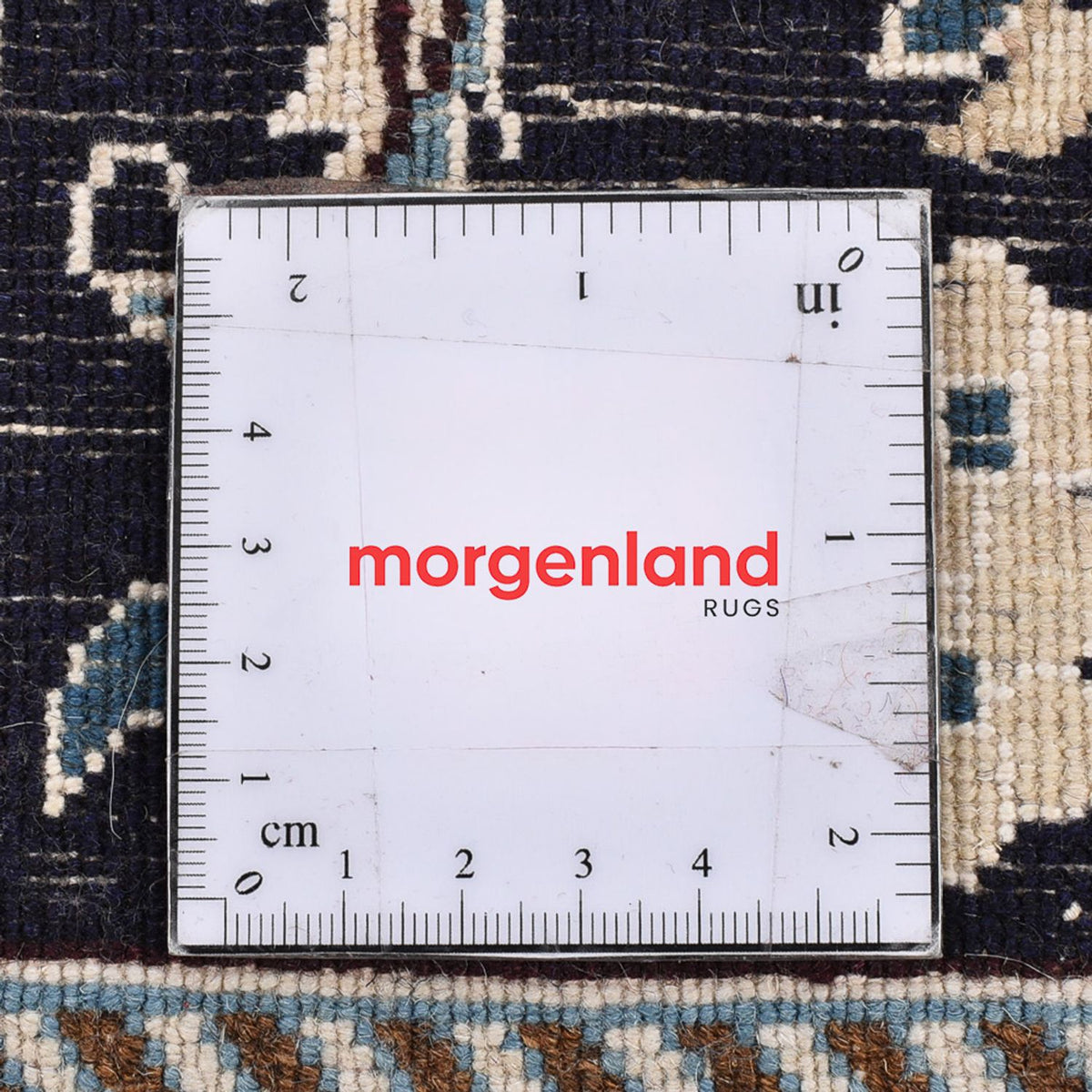 Loper Perzisch tapijt - Nain - Koninklijk - 203 x 62 cm - donkerblauw