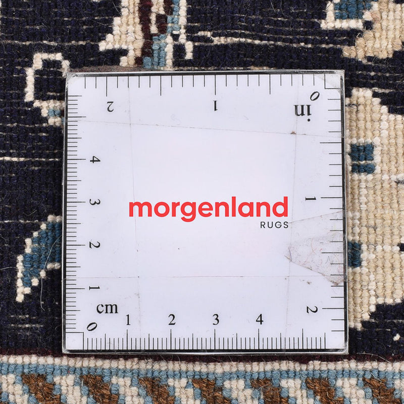 Loper Perzisch tapijt - Nain - Koninklijk - 203 x 62 cm - donkerblauw