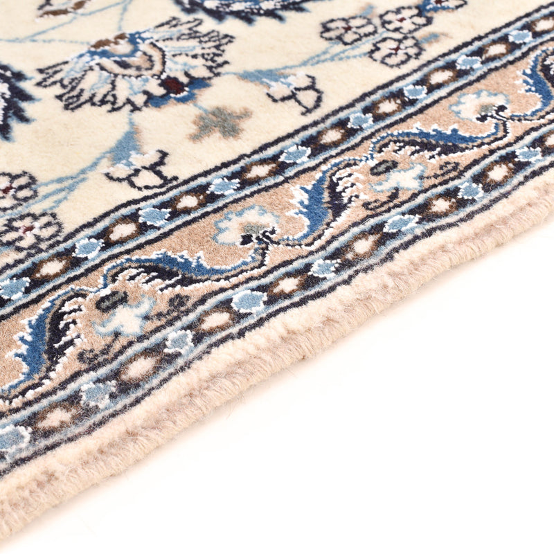 Loper Perzisch tapijt - Nain - Koninklijk - 197 x 64 cm - crème