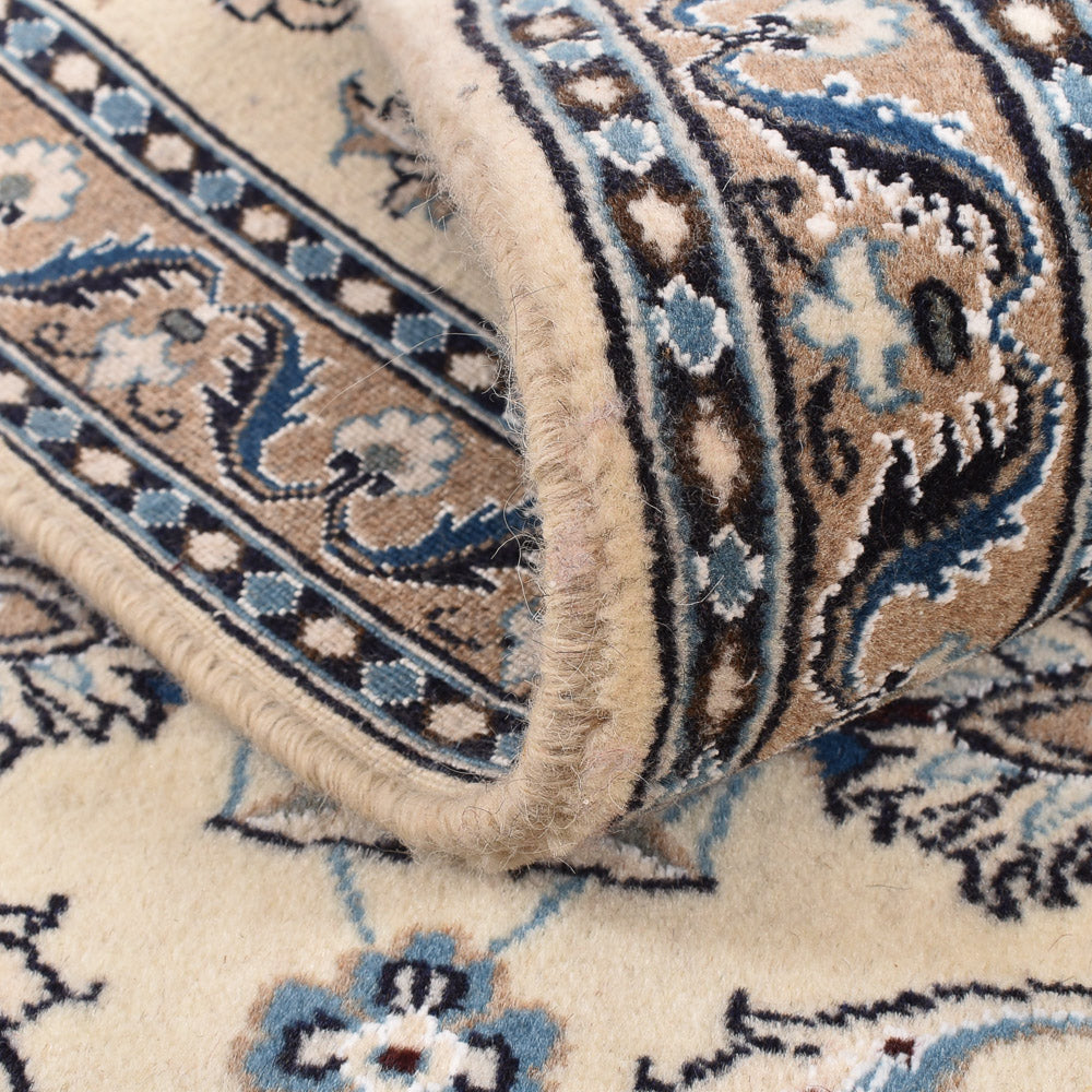 Loper Perzisch tapijt - Nain - Koninklijk - 197 x 64 cm - crème