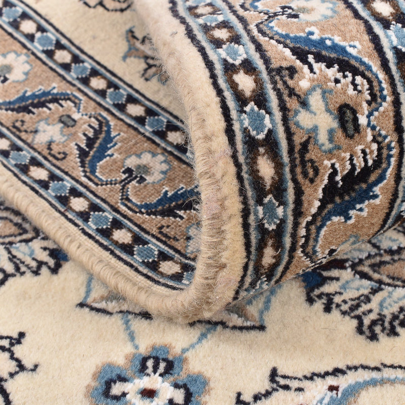 Loper Perzisch tapijt - Nain - Koninklijk - 197 x 64 cm - crème