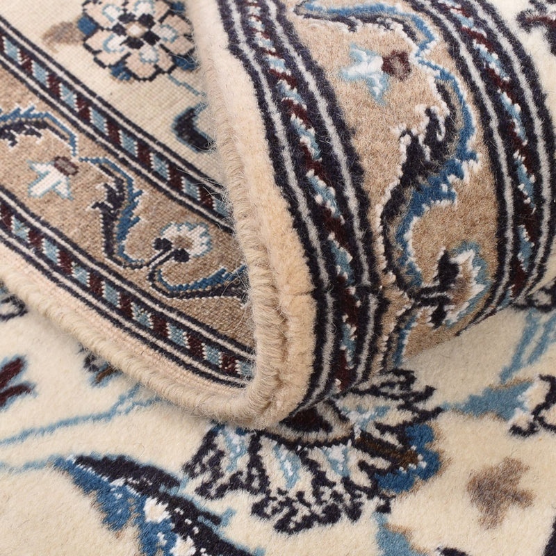 Loper Perzisch tapijt - Nain - Koninklijk - 202 x 63 cm - crème