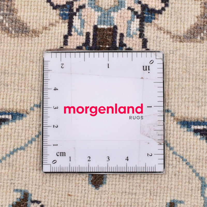 Loper Perzisch tapijt - Nain - Koninklijk - 202 x 63 cm - crème