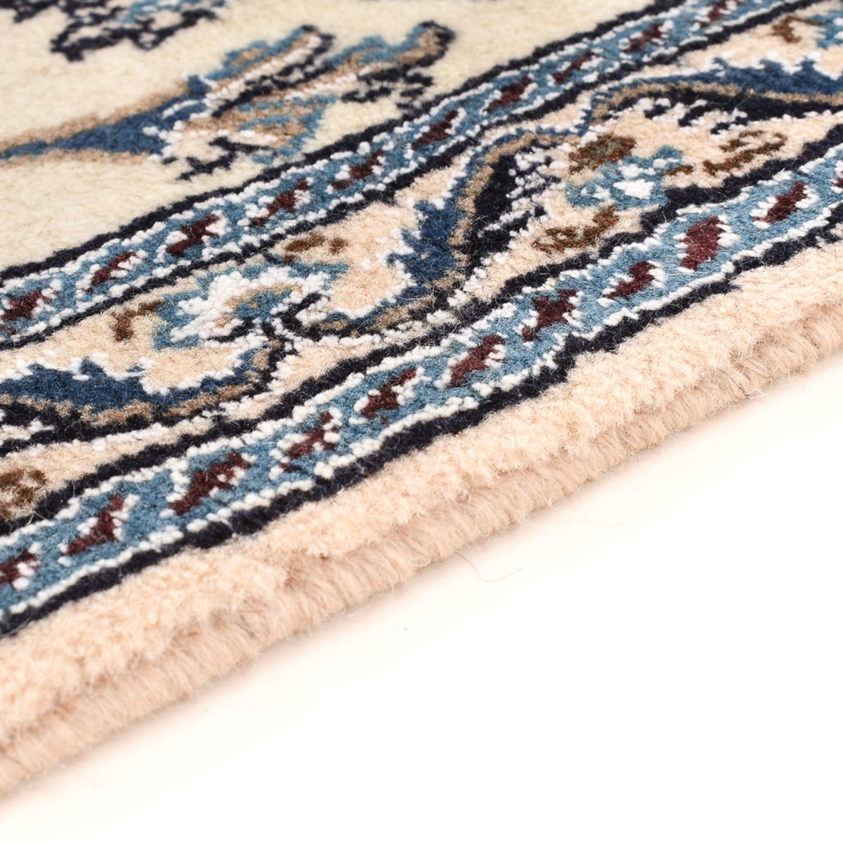 Loper Perzisch tapijt - Nain - Koninklijk - 198 x 58 cm - crème