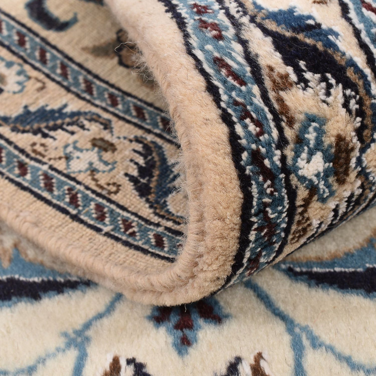 Loper Perzisch tapijt - Nain - Koninklijk - 198 x 58 cm - crème