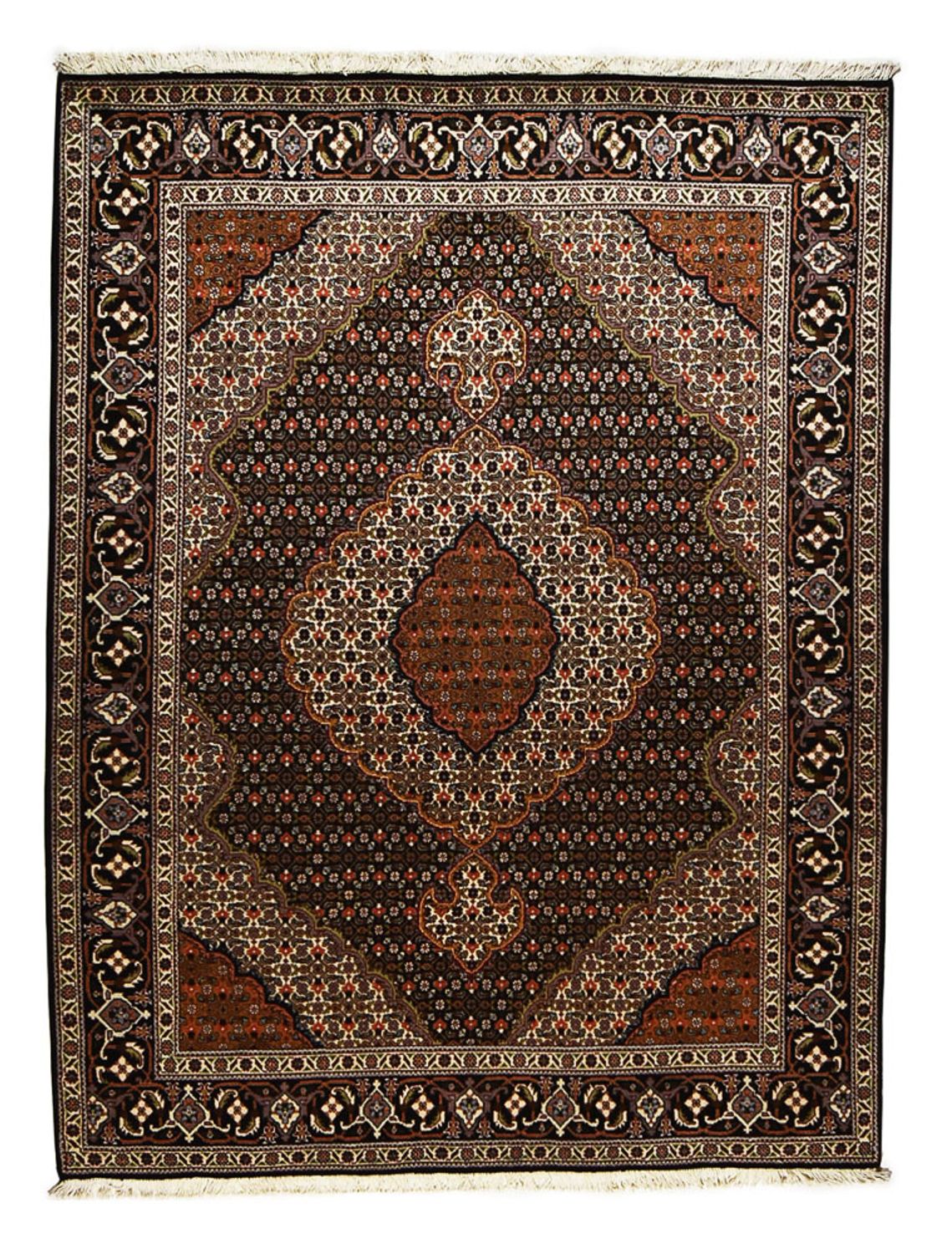 Perzisch tapijt - Tabriz - Royal - 205 x 153 cm - donkerbruin