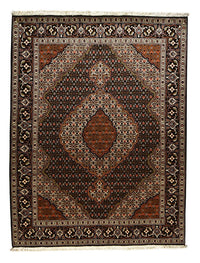 Perzisch tapijt - Tabriz - Royal - 205 x 153 cm - donkerbruin